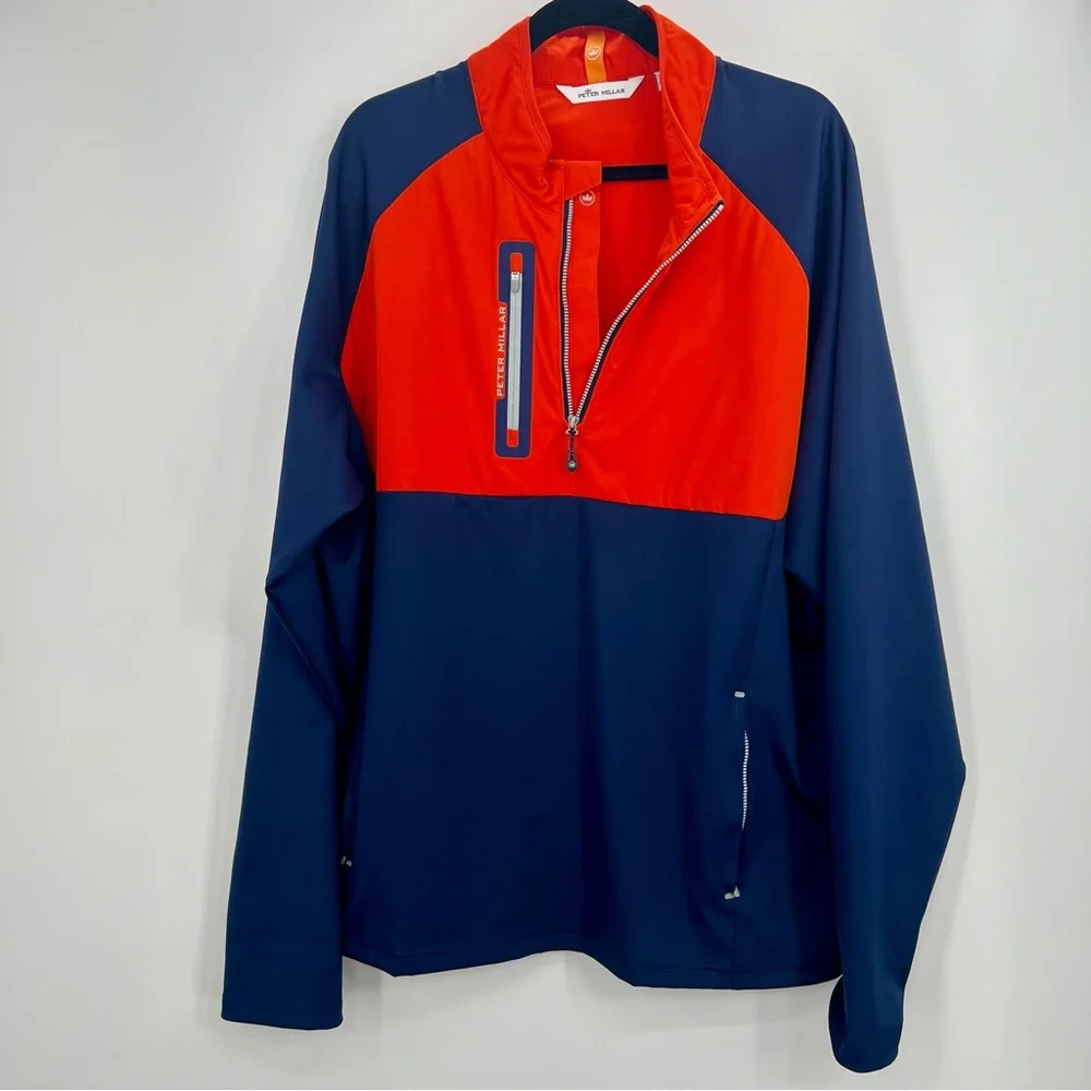 Peter Millar Crown Sport Weld Hyperlight Quarter-Zip Pullover Sweater Top XXL - Picture 2 of 7